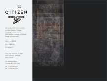 Tablet Screenshot of citizenclothing.ca